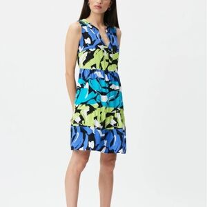 Josseph Ribkoff Tropical Tiered Dress #3428